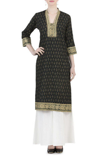 Forest Green Cotton Kurta