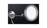 Magnifying Mirror - Stainless Steel 304, 260mm x 210mm Oval Shape, 3X Magnification, Ideal for Shaving and Makeup Applications