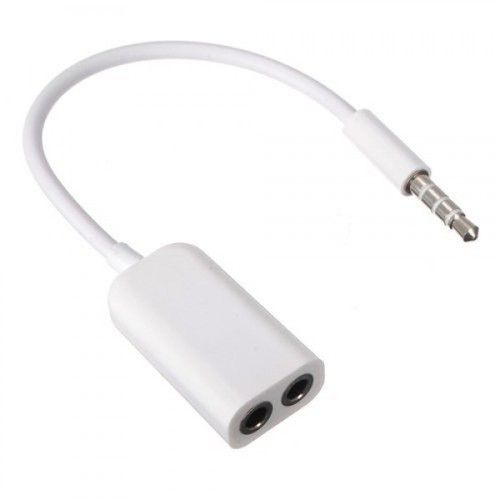 Stereo Audio Earphone Splitter Cable Adapter