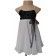 Faye Black & Ivory Georgette Dress