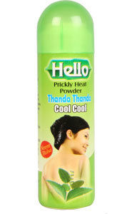 Hello Prickly Heat Powder - 100g Proprietary Ayurvedic Formula | Provides Cooling Relief from Rashes, Irritation & Itching