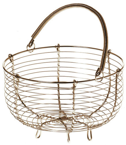 Durable Rust Resistant Iron Wire Basket For Home Kitchen