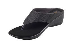 Ladies Black Party Wear Slipper