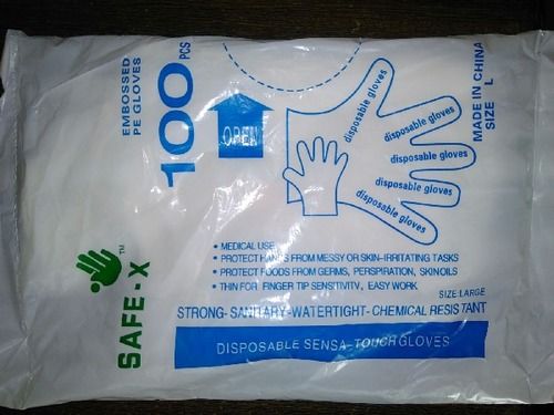 Polythene Disposable Medical Gloves