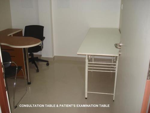 Doctor Consultation Table With Patient Attendant Table