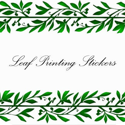 Leaf Printing Stickers