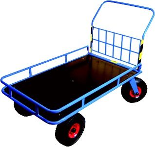 Durable Platform Truck With Pneumatic Wheel