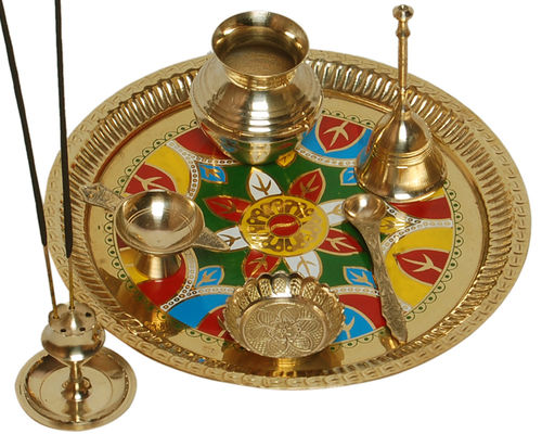 Brass Diwali Pooja Thali Set at Best Price in Moradabad