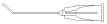 Hydrodissection Cannula - 30 G x 7/8 Inch, Angled 45Â° Tip for Simplified Cataract Procedures, Fan-Like Fluid Distribution