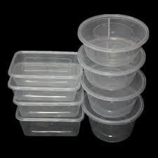 Rectangular And Round Shape Plastic Food Container