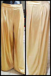 Shimmer Flared Wide Leg Palazzo Trouser