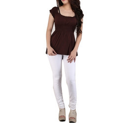 लेडीज़ व्हाइट लेगिंग