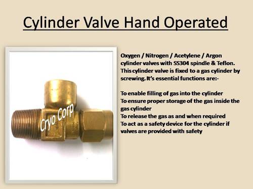 Cylinder Valve Hand Operated