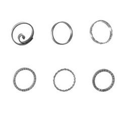 Plain And Scrolled Rings