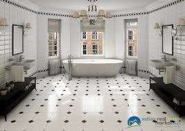 White Designer Floor Tiles