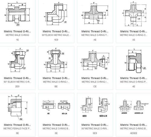 Metric Thread O-Ring Face Seal Fitting