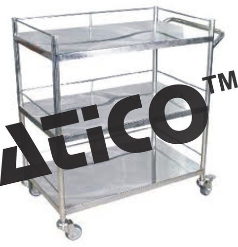 Stainless Steel Hospital Use Instrument Trolleys
