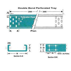 Double Bend Perforated Cable Trays