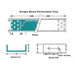 Single Bend Perforated Cable Trays