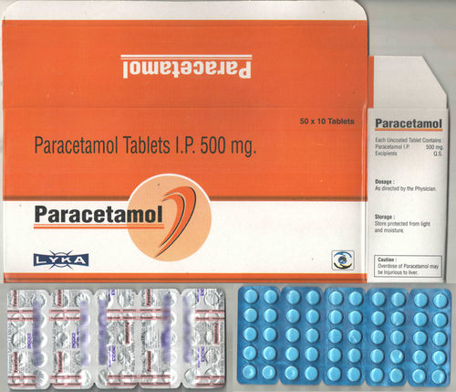 Paracetamol Tablet I.P. 500 mg.