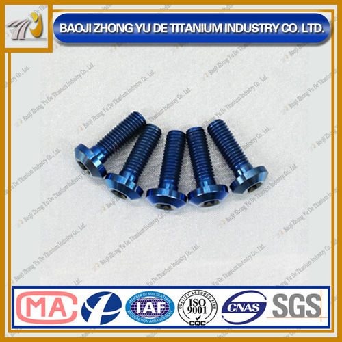 Blue Gr5 Titanium Screw