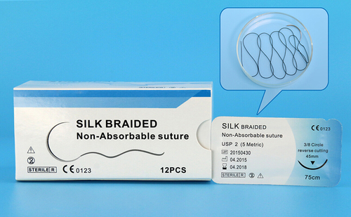 Silk Braided Non-Absorbable Suture By Anhui Kangning Medical Products Co. Ltd.