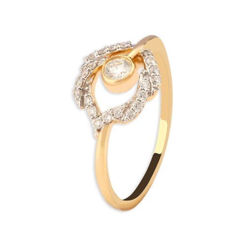 Yellow Gold Diamond Finger Ring