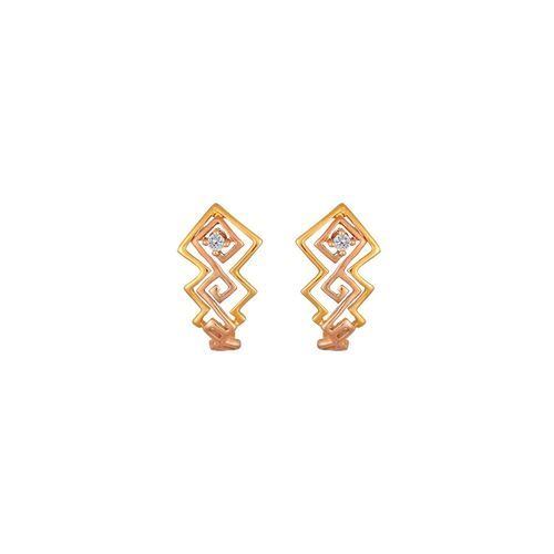 Yellow Rose Gold Hoop Earrings