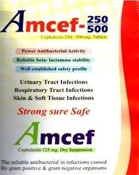 Amcef Cephalexin -250-500 mg