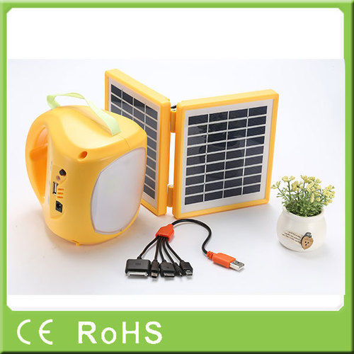 LED Solar Lantern with FM Radio, Mp3 Player And Mobile Phone Charger