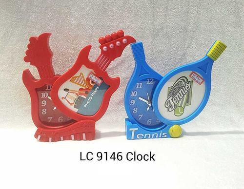 Plastic Clock With Alarm And Photo Frame (LC 9146)