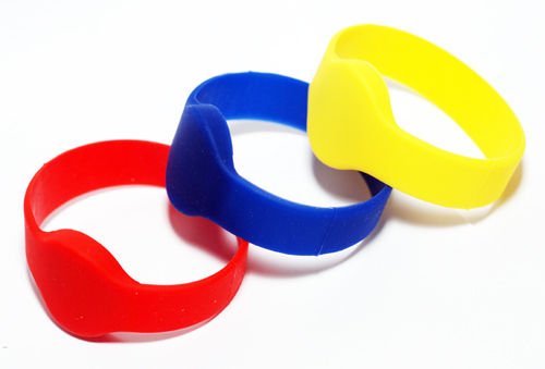 RFID Silicone Wristband Default Post Color Access Control Card