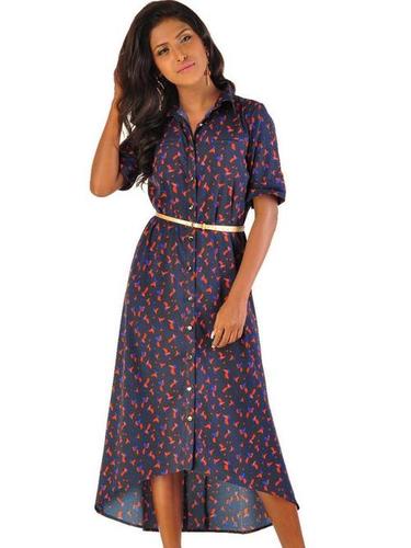 Printed Ladies Western Dress