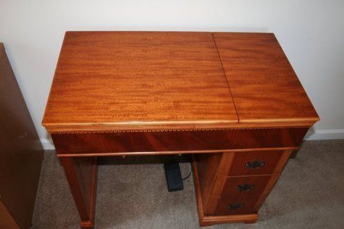 Vintage Sewing Cabinet Table