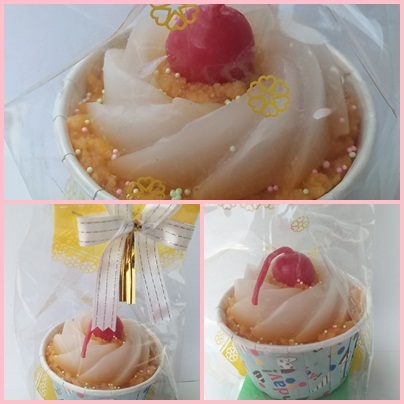 Cupcakes With White Spiral Aromatic Candles By CANDLESHOUSE FANCY CO., LTD.