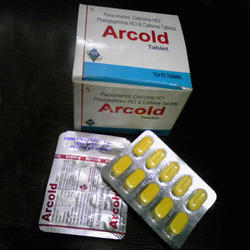 Arcold - Cetrinine 5mg, Caffeine 25mg, PCM 325mg, Phenylephrine 5mg - Effective Relief for Throat and Viral Infections, Franchise Opportunities Available