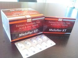 Ferrous Ascorbate Folic Acid Zinc Iron Tablet (Melofer-XT)