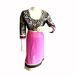 नेट स्लीव्स लेडीज़ कुर्ती