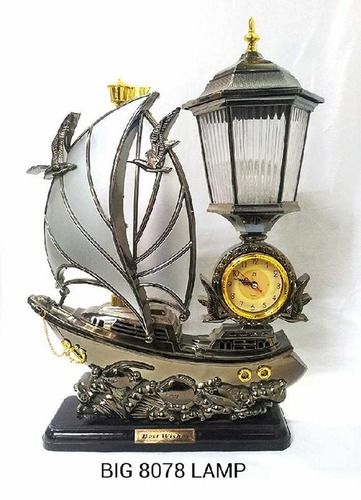 Rigid Big 8078 Big Plastic Ship Lamp With Clock