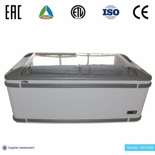 AHT Style Supermarket Sliding Low-E Glass Doors Automatic Defrost Chest Freezer