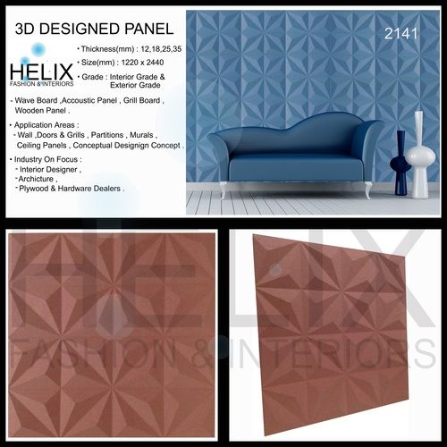 3D MDF Wave Panel