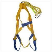 Yellow Polyester Half Body Safety Harness 