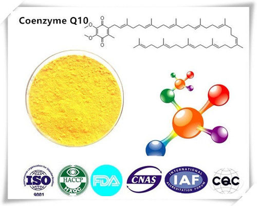 Coenzyme Q10 - Yellow Crystal Powder , Odorless and Tasteless, Highly Soluble in Organic Solvents, Stable to Temperature and Moisture