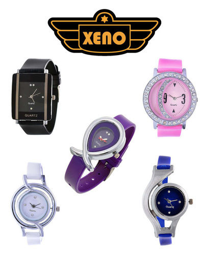  Xeno ZD-GL-COMBO5 5 मल्टी कलर ग्लोरी डायमंड स्टडेड महिलाओं के लिए एनालॉग वॉच का कॉम्बो 