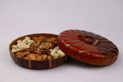Plastic Kaju-Pista (Wood) Dry Fruit Box