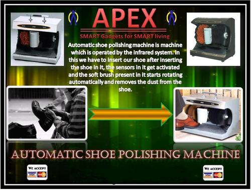 Apex Steel Finished Heavy Duty Automatic Shoe Polishing Machine