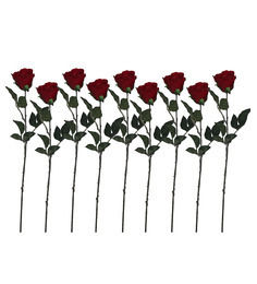 Red Single Stalk Artificial Rose Flower