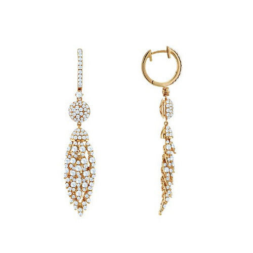 Prong and Pave Stone Earring