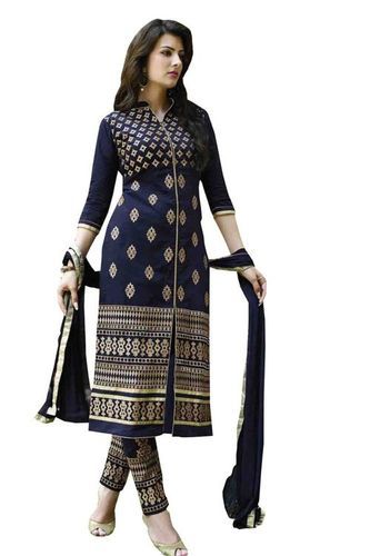 Black Payal Dress Blue Unstitched Salwar Kameez