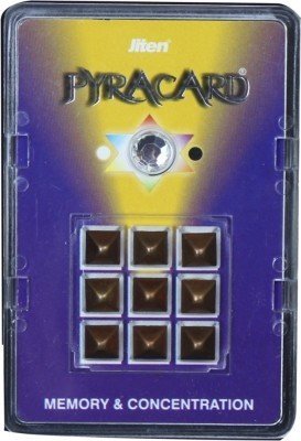Jiten Pyra Card Memory & Concentration Pyramid Polypropylene Yantra